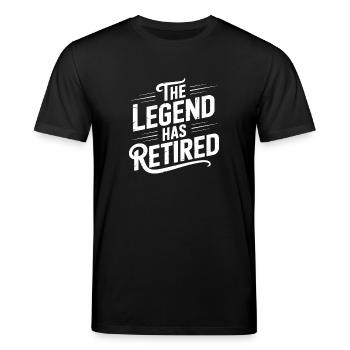 Art de la retraite pour hommes femmes grand-père père retraité - T-shirt bio CREATOR Stanley/Stella Unisexe - noir - Devant - Alina (178cm) & Michal (187cm)