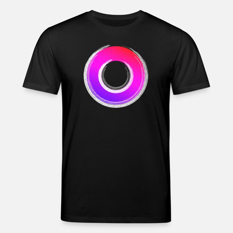 Gradient Ring Sparkle - Stanley/Stella CREATOR Unisex Organic T-Shirt - black