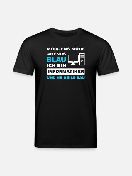 informatiker Programmierer Admin Sprüche Lustig - Stanley/Stella Unisex Bio-T-Shirt CREATOR - Schwarz