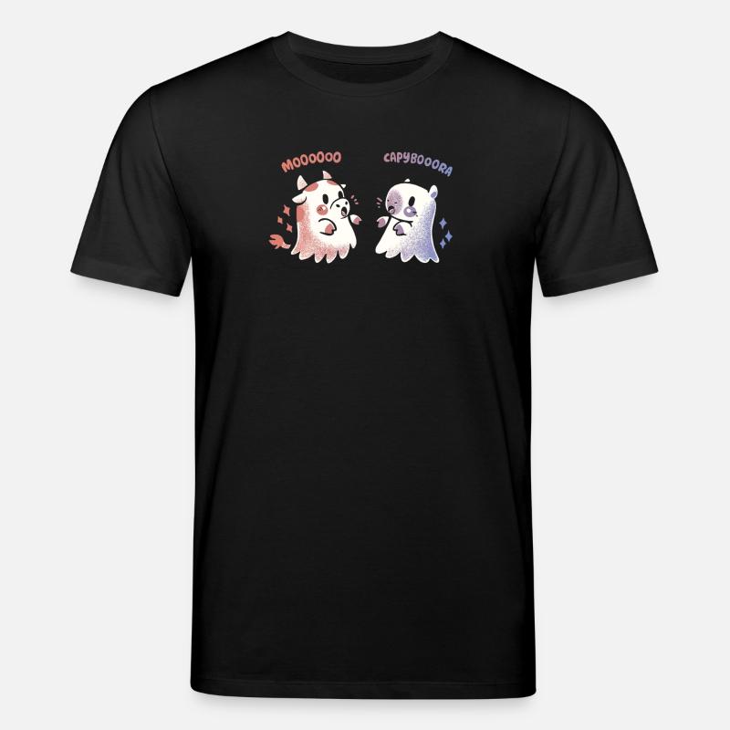 Spooky Capy und Kuh - Stanley/Stella Unisex Bio-T-Shirt CREATOR  - Schwarz