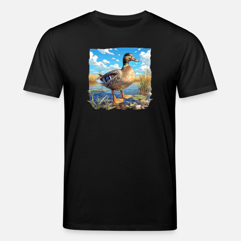 Ducks Duck - Stanley/Stella CREATOR Unisex Organic T-Shirt - black