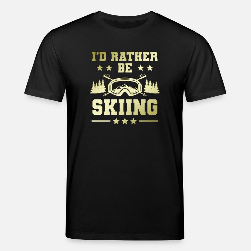 ski skiing - Stanley/Stella Unisex Bio-T-Shirt CREATOR  - Schwarz