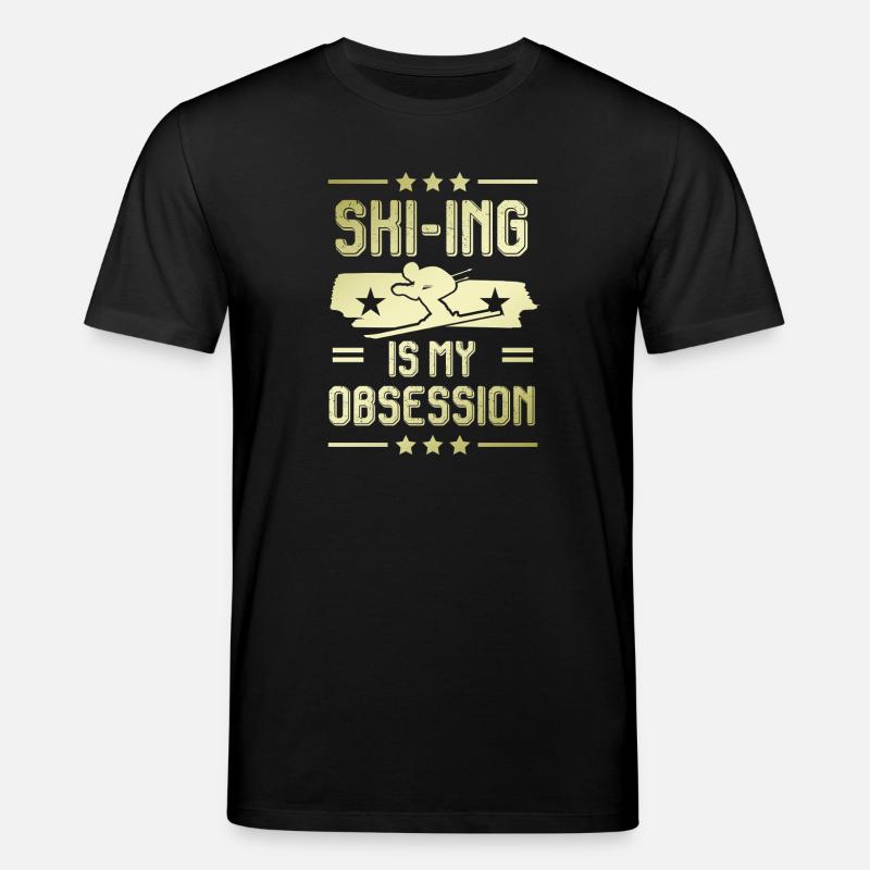 ski skiing - Stanley/Stella Unisex Bio-T-Shirt CREATOR - Schwarz
