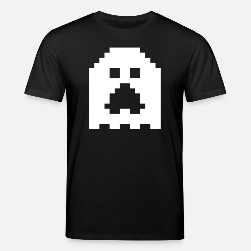 Ghost_Pixels_White - T-shirt bio CREATOR Stanley/Stella Unisexe - noir