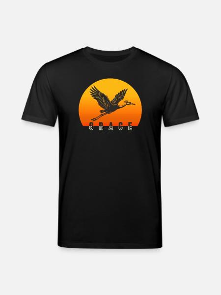 Grace – The Crane in the Sunset - Stanley/Stella CREATOR Unisex Organic T-Shirt - black