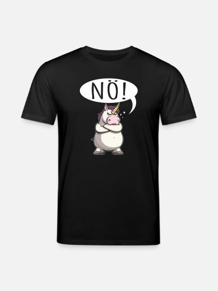 Unicorn Nope chubby - Stanley/Stella CREATOR Unisex Organic T-Shirt - black