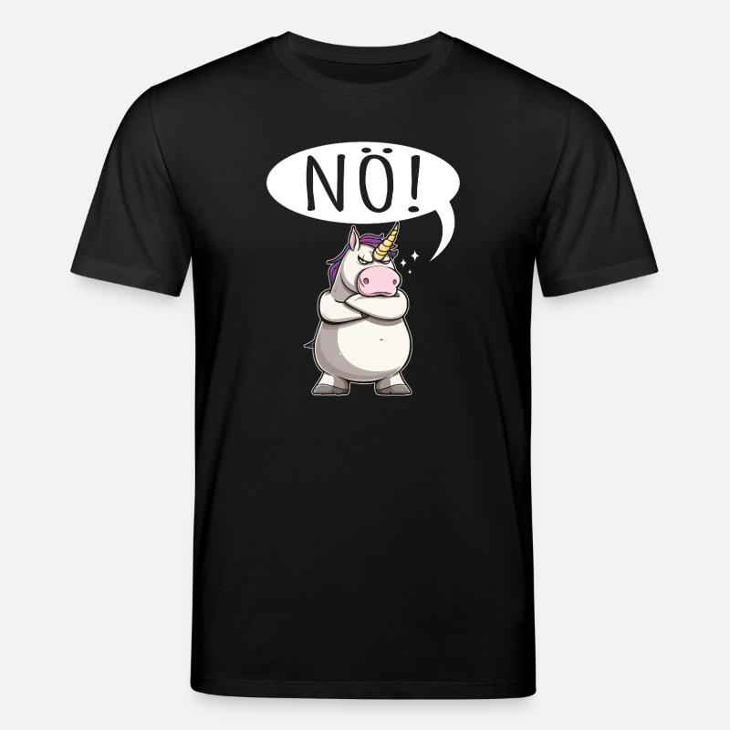 Einhorn Nö pummelig - Stanley/Stella Unisex Bio-T-Shirt CREATOR  - Schwarz
