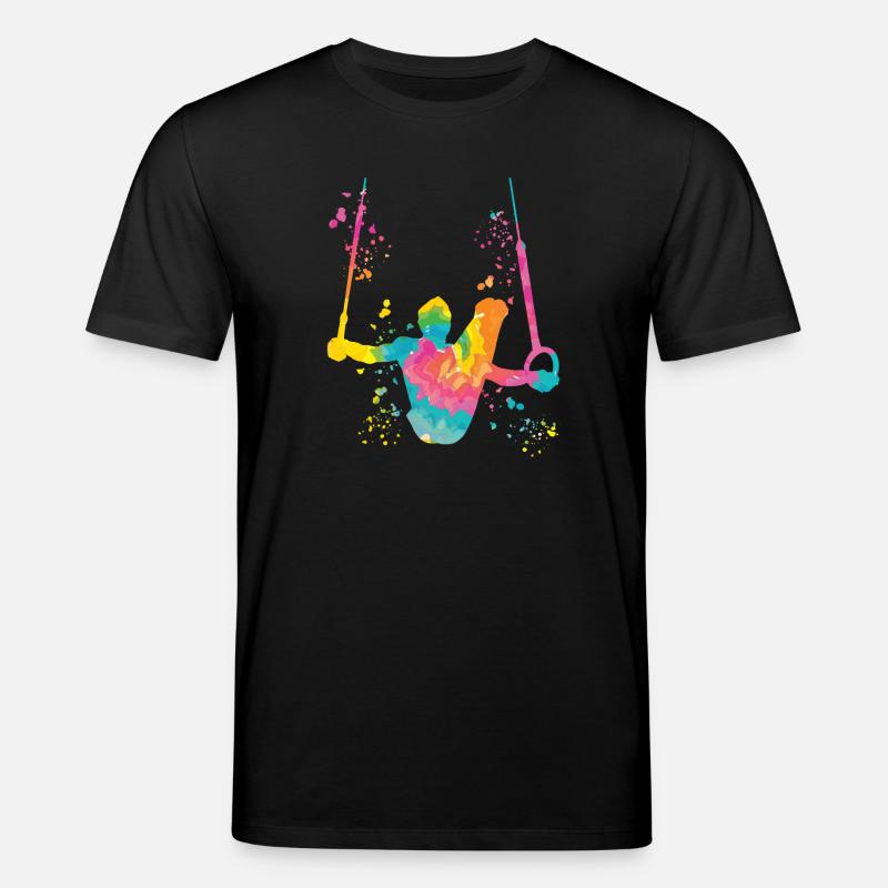 Kunstturner Ringe Kunstturnen - Stanley/Stella Unisex Bio-T-Shirt CREATOR  - Schwarz