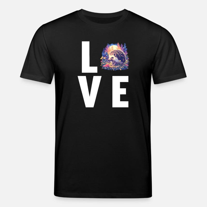 Igel - Stanley/Stella Unisex Bio-T-Shirt CREATOR  - Schwarz