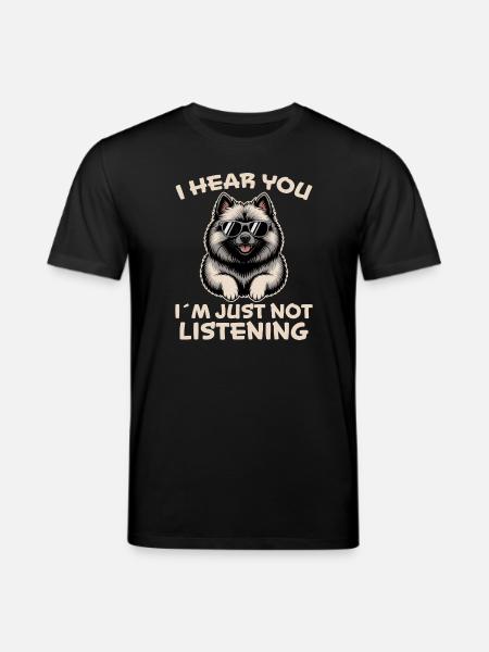 Keeshond Saying Dogs Funny Keeshond Gift - Stanley/Stella CREATOR Unisex Organic T-Shirt - black