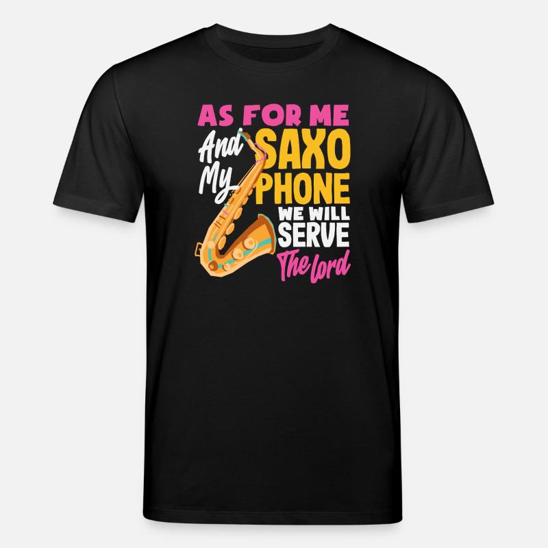 Saxofon - Stanley/Stella Unisex Bio-T-Shirt CREATOR  - Schwarz