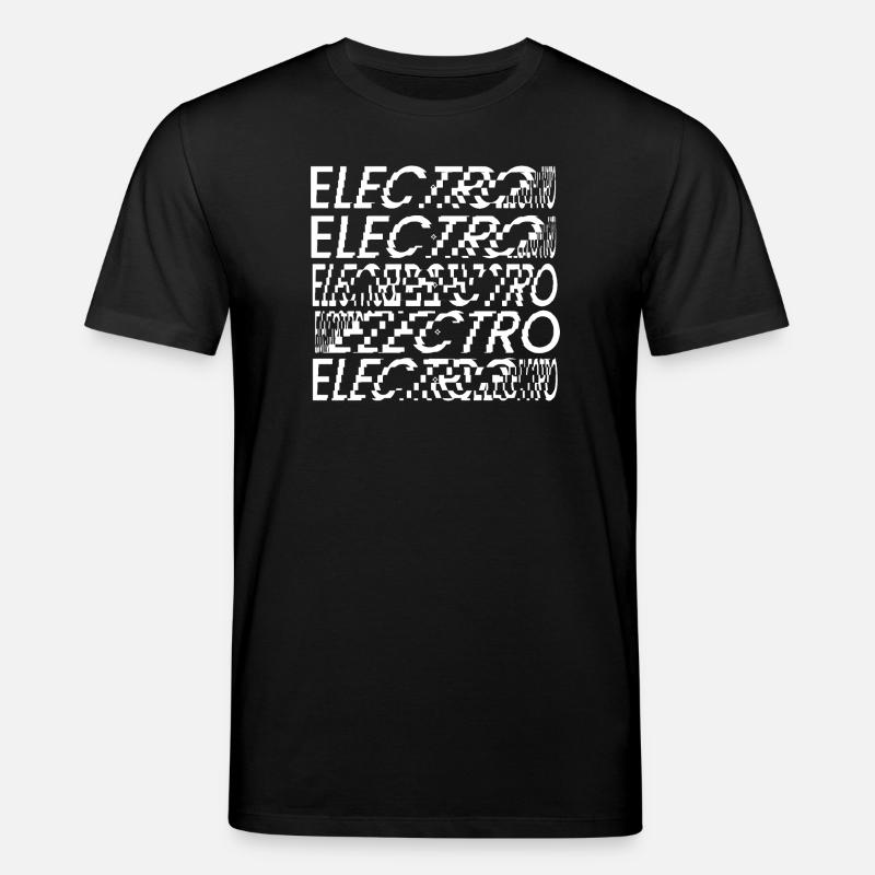 Glitch Electro Typography - Stanley/Stella CREATOR Unisex Organic T-Shirt - black