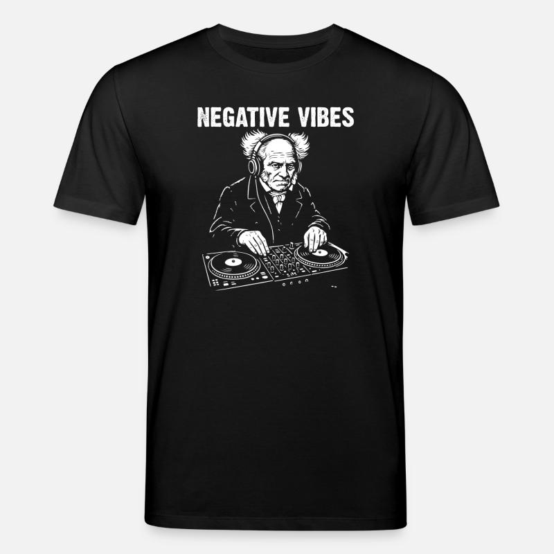 Negative Vibes par DJ Schopenhauer - T-shirt bio CREATOR Stanley/Stella Unisexe - noir