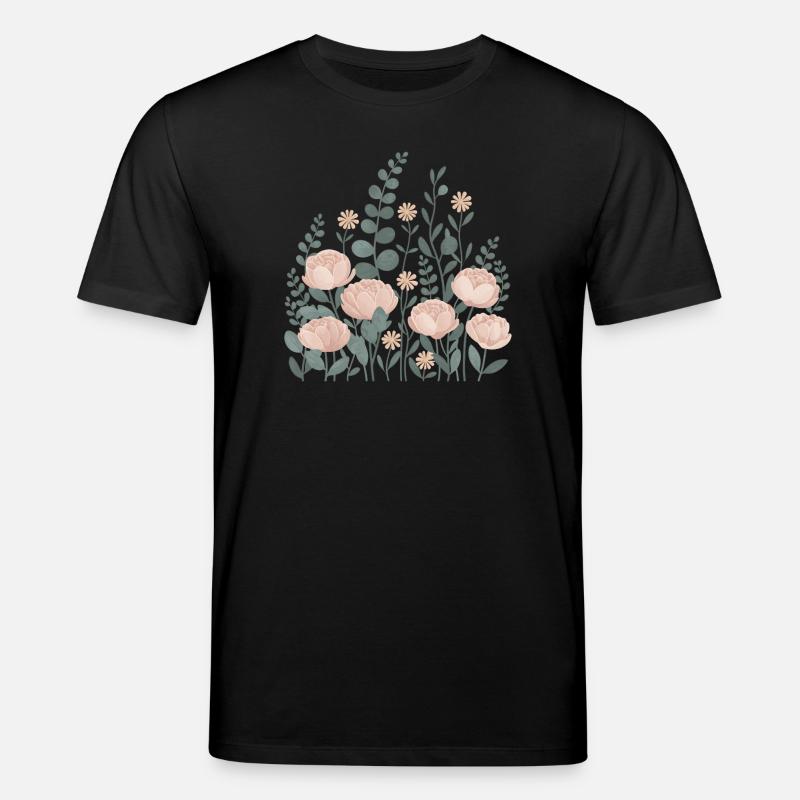 Boho Blumen – Blühende Harmonie - Stanley/Stella Unisex Bio-T-Shirt CREATOR  - Schwarz