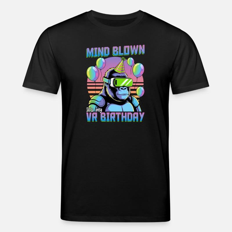Anniversaire Gamer VR - T-shirt bio CREATOR Stanley/Stella Unisexe - noir