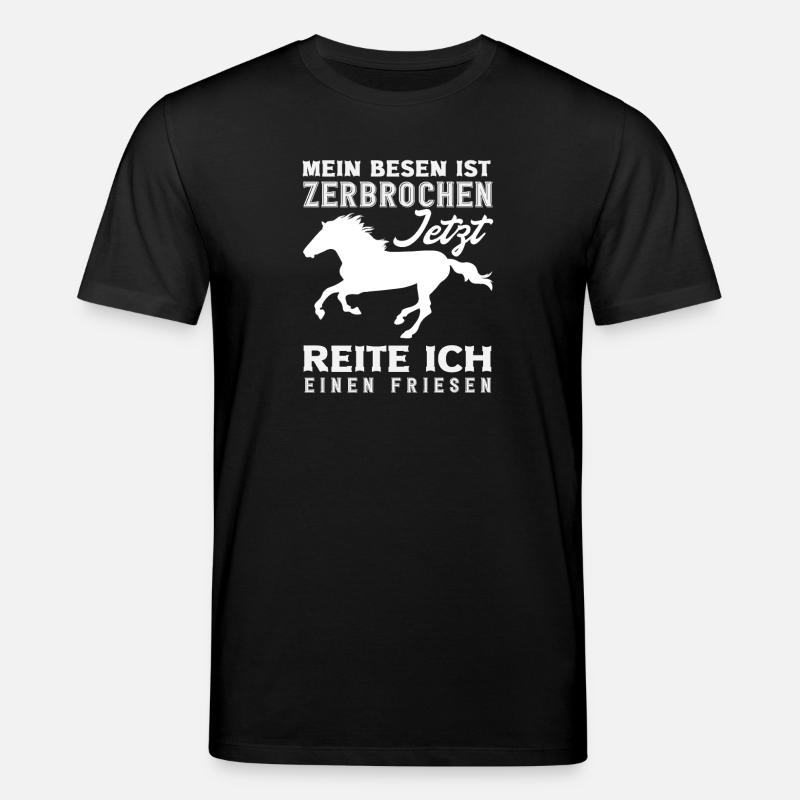 Cavalière Équitation Cavalier Frison - T-shirt bio CREATOR Stanley/Stella Unisexe - noir