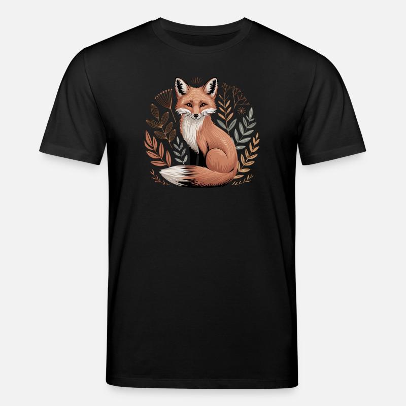 Boho Fox - Stanley/Stella CREATOR Unisex Organic T-Shirt - black