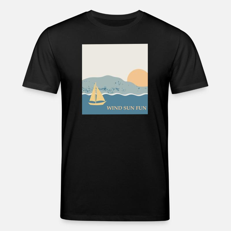 Vent Soleil Plaisir Navigation Rêve - T-shirt bio CREATOR Stanley/Stella Unisexe - noir