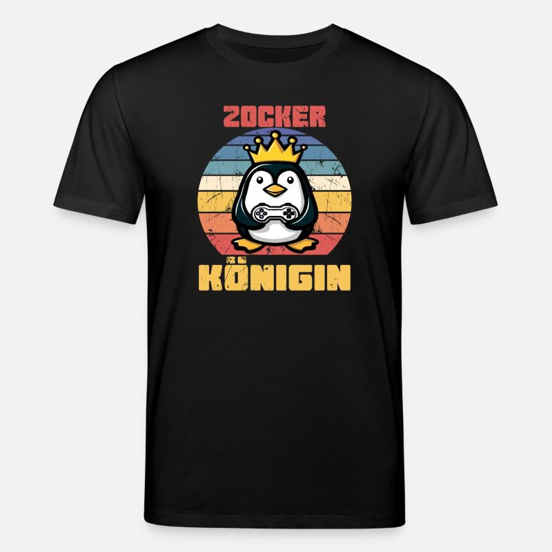 Zocker Königin - Stanley/Stella Unisex Bio-T-Shirt CREATOR - Schwarz