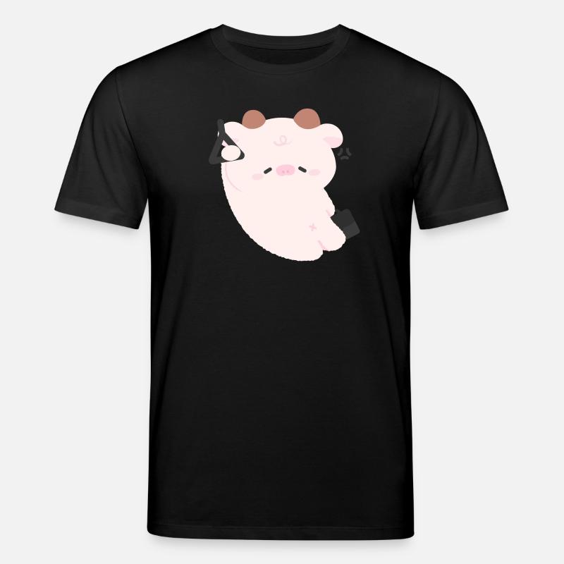 Trajet de la vache fatiguée - T-shirt bio CREATOR Stanley/Stella Unisexe - noir