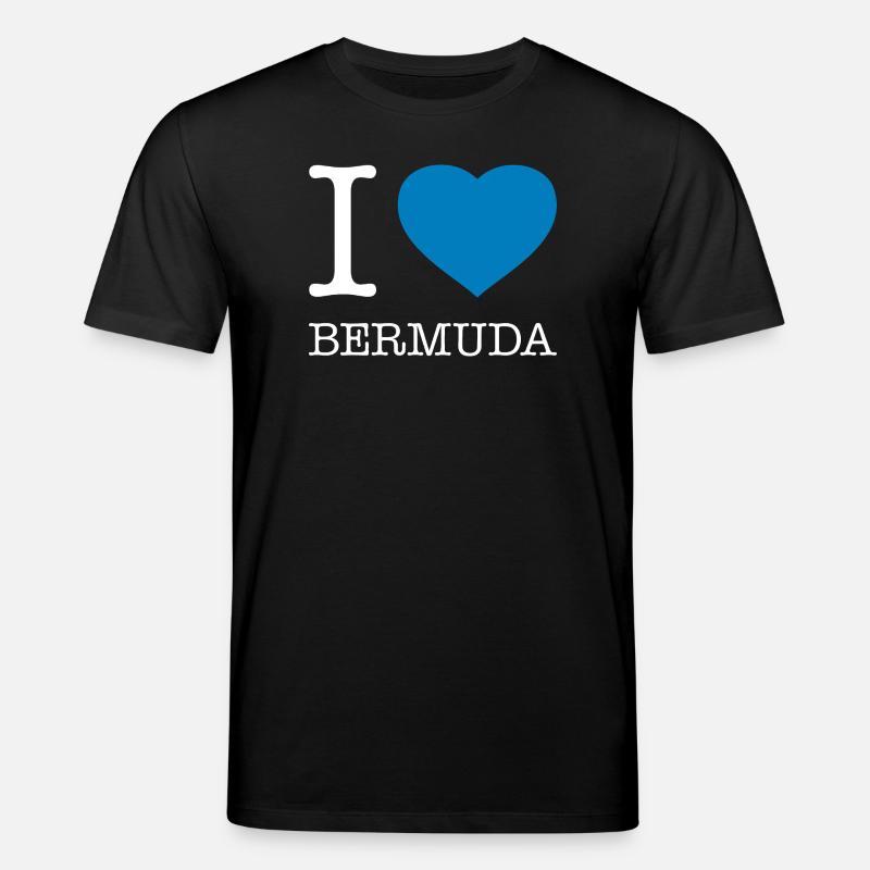 I love Bermuda - Stanley/Stella Unisex Bio-T-Shirt CREATOR  - Schwarz