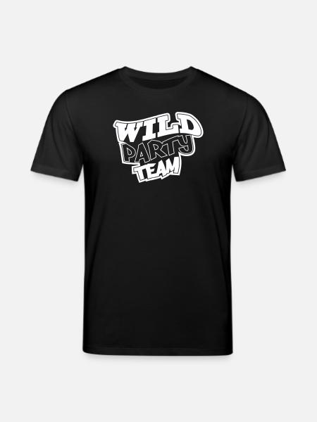 Wild Party Team Graffiti Motif - Stanley/Stella CREATOR Unisex Organic T-Shirt - black