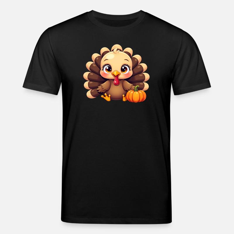 Bébé dinde de Thanksgiving - T-shirt bio CREATOR Stanley/Stella Unisexe - noir