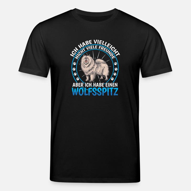 Wolfsspitz ist Freund Deutscher Wolfsspitz - Stanley/Stella Unisex Bio-T-Shirt CREATOR  - Schwarz