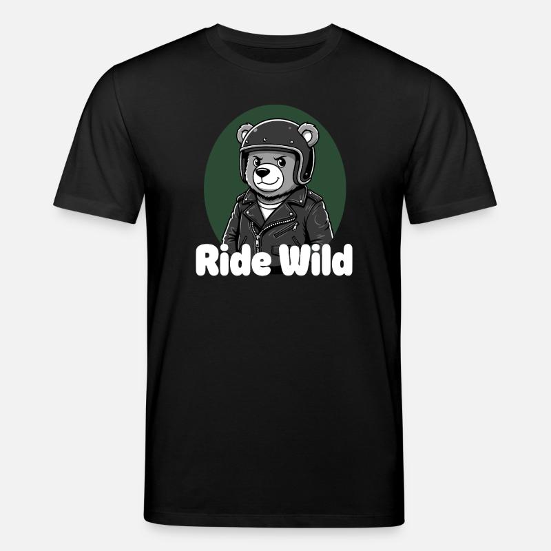 Chevaucher Wild Bear Rider - T-shirt bio CREATOR Stanley/Stella Unisexe - noir