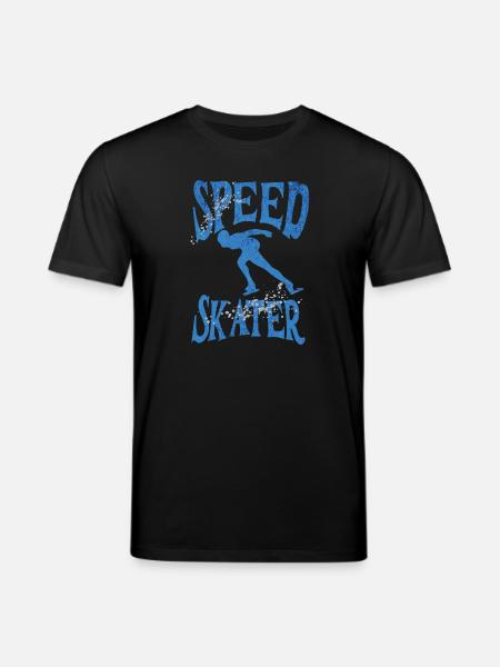 Speed Skater Speed Skating Shirt - Stanley/Stella CREATOR Unisex Organic T-Shirt - black