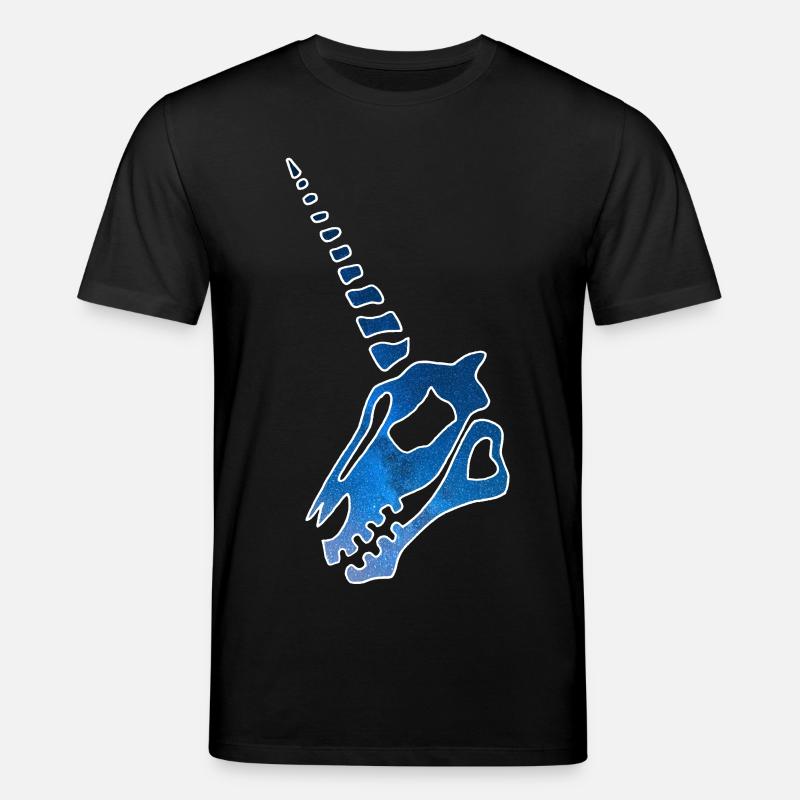 Einhornschädel und Sternenhimmel - Stanley/Stella Unisex Bio-T-Shirt CREATOR  - Schwarz