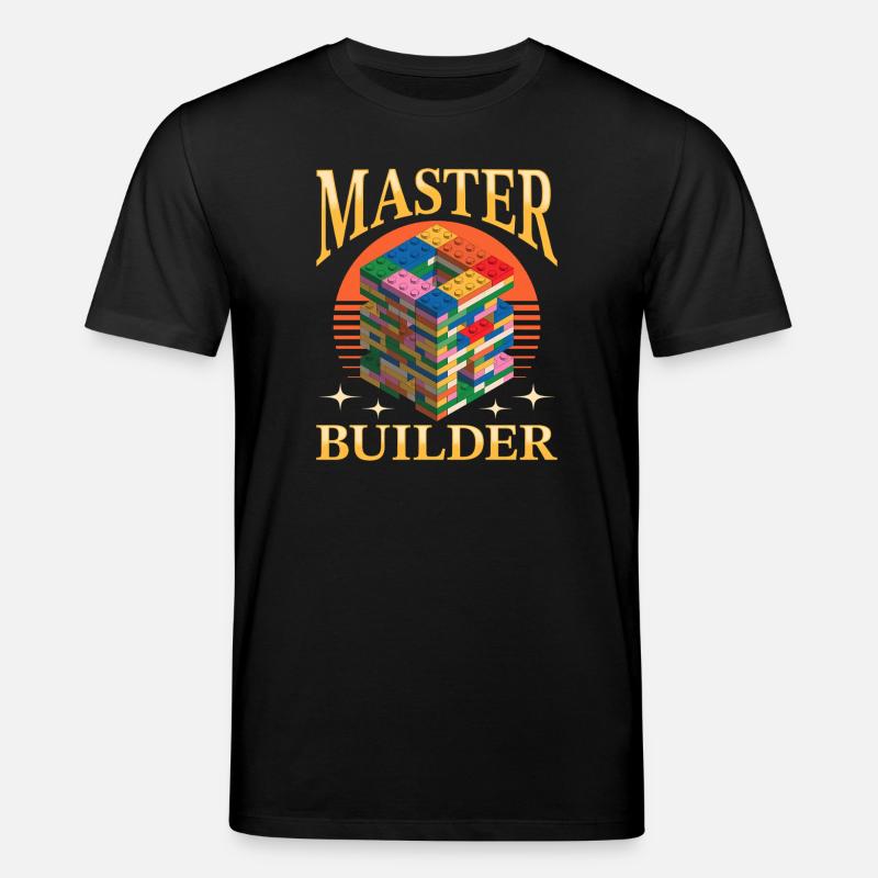 Building Blocks Kids Brick Builder - Stanley/Stella Unisex Bio-T-Shirt CREATOR - Schwarz