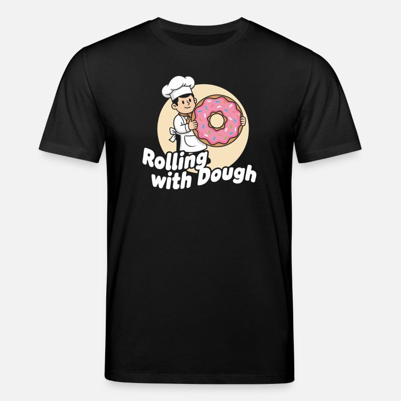 Dessin animé Donut Baker - T-shirt bio CREATOR Stanley/Stella Unisexe - noir