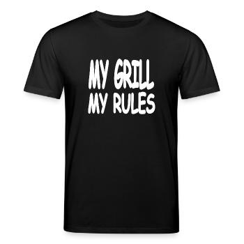 Grill - Stanley/Stella Unisex Bio-T-Shirt CREATOR  - Schwarz - Vorne - Alina (178cm) & Michal (187cm)
