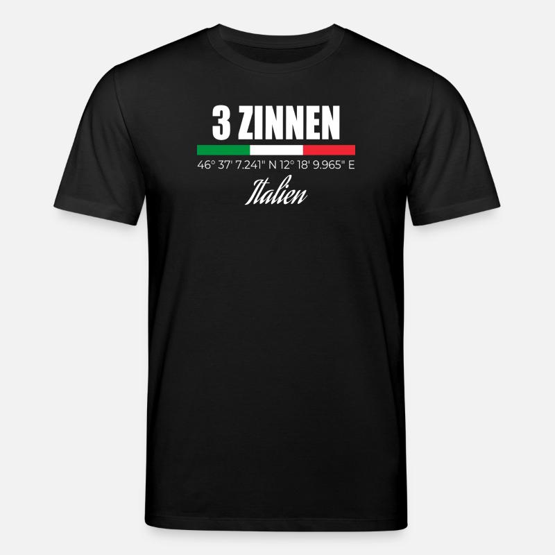 3 Zinnen - Stanley/Stella Unisex Bio-T-Shirt CREATOR  - Schwarz