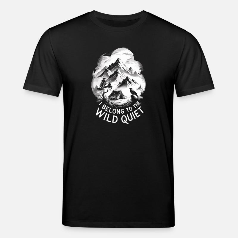 Solo Camping Introverted Camper Quiet - Stanley/Stella CREATOR Unisex Organic T-Shirt - black