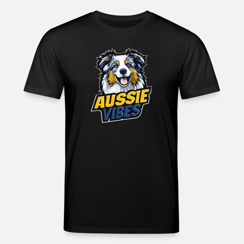 Australian Shepherd – AUSSIE VIBES - Stanley/Stella Unisex Bio-T-Shirt CREATOR  - Schwarz
