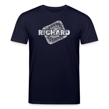 RICHARD Strahlenlogo Druck - Stanley/Stella Unisex Bio-T-Shirt CREATOR  - Navy - Vorne