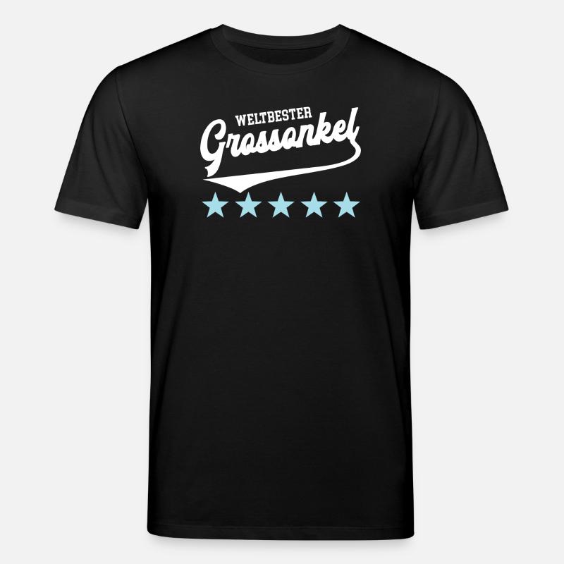 Grossonkel Patenonkel Bester Onkel Großonkel - Stanley/Stella Unisex Bio-T-Shirt CREATOR  - Schwarz