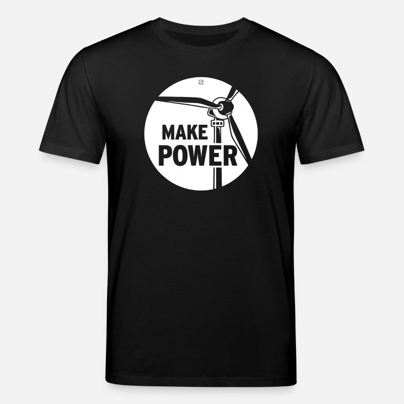 MAKE POWER - Stanley/Stella Unisex Bio-T-Shirt CREATOR  - Schwarz