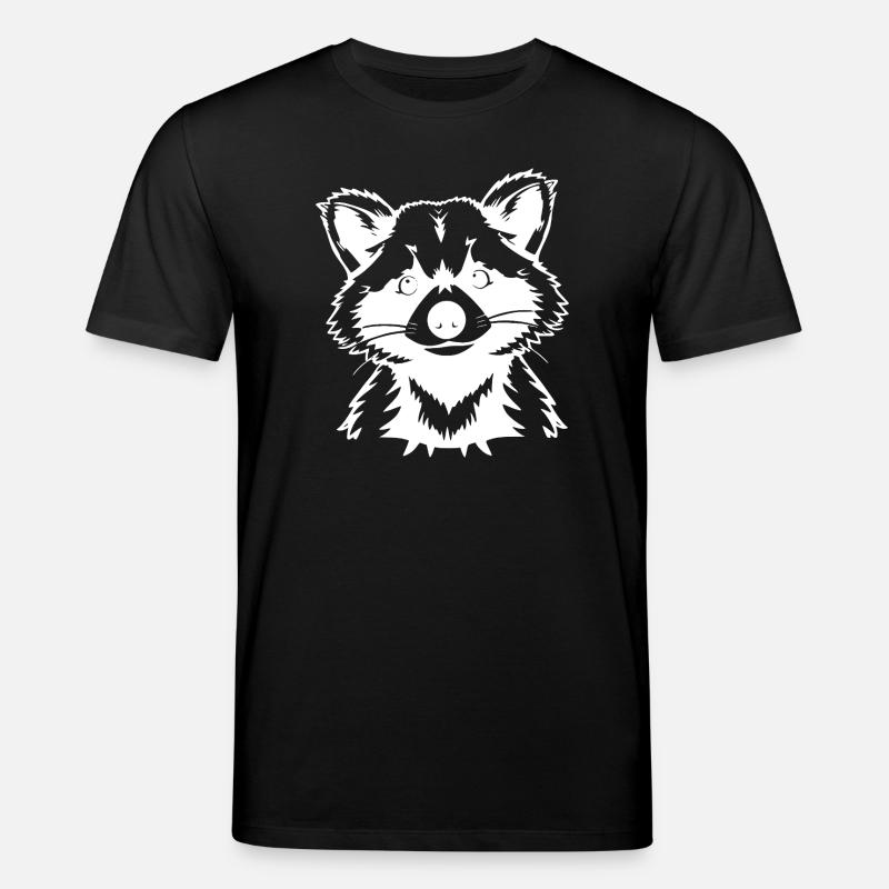 Waschbär - Stanley/Stella Unisex Bio-T-Shirt CREATOR  - Schwarz