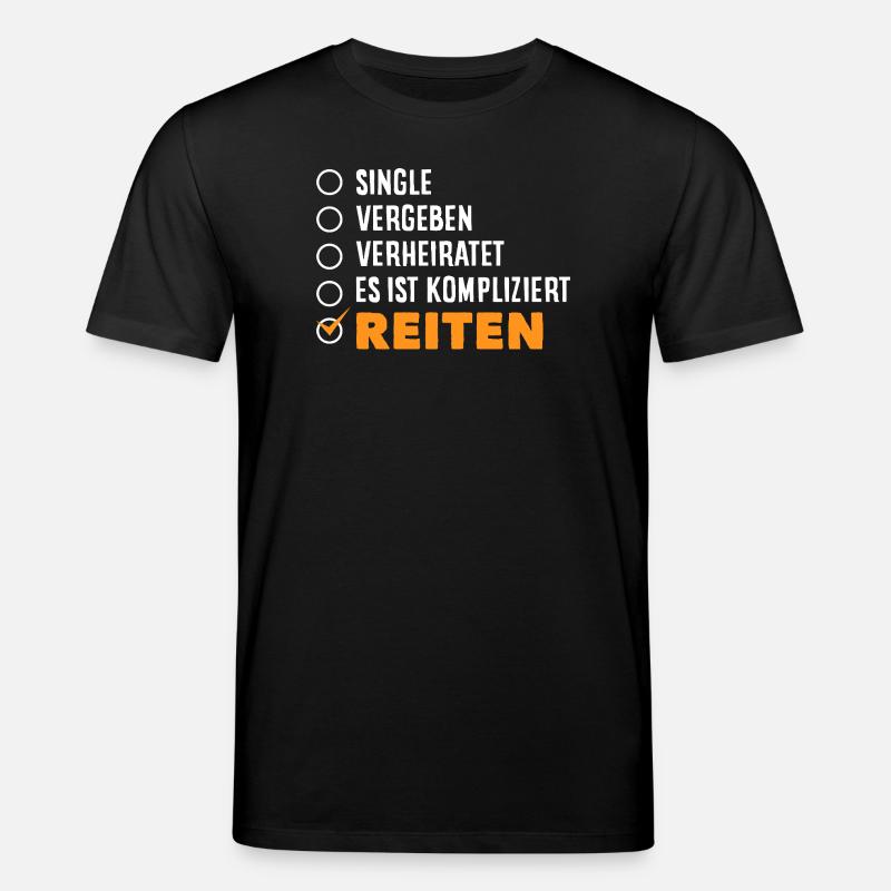 Pferdemädchen Reiten Ponyfans Reiter - Stanley/Stella Unisex Bio-T-Shirt CREATOR - Schwarz