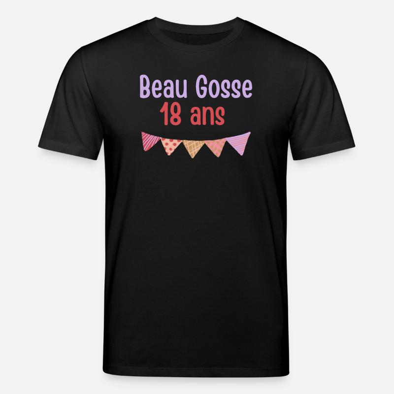 Beau Gosse 18 ans - T-shirt bio CREATOR Stanley/Stella Unisexe - noir