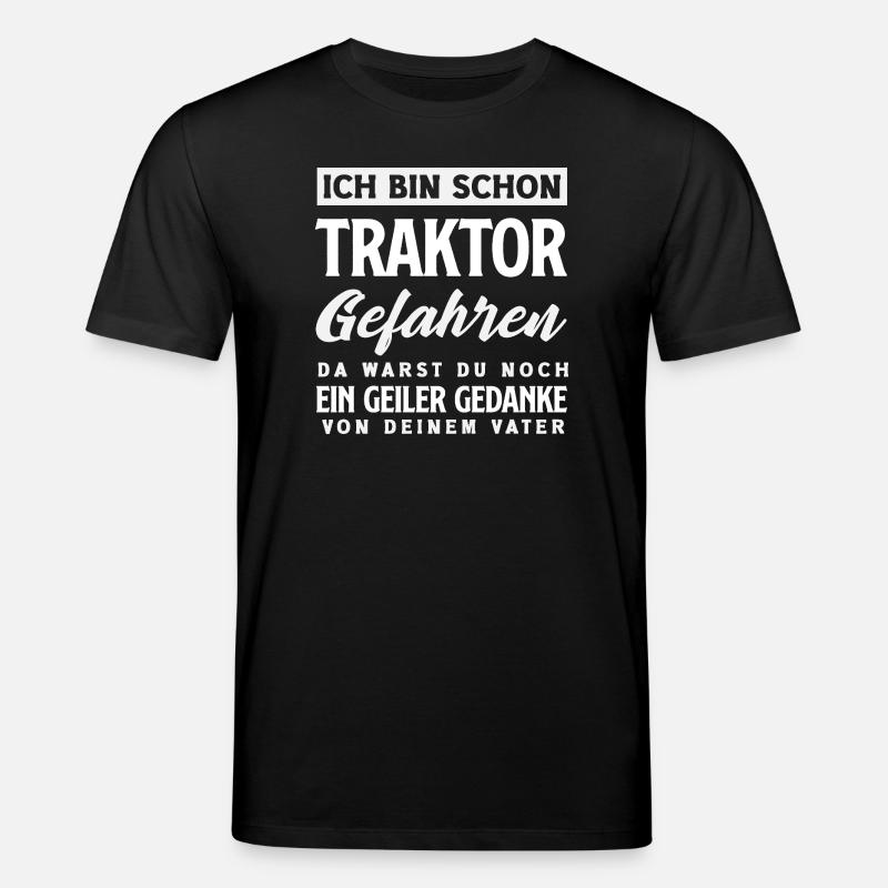Lustiges Traktor Geschenk - Stanley/Stella Unisex Bio-T-Shirt CREATOR - Schwarz