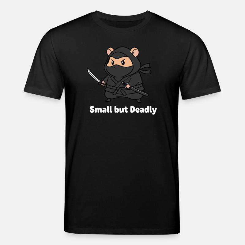 Kleiner Ninja mit Schwert - Stanley/Stella Unisex Bio-T-Shirt CREATOR  - Schwarz