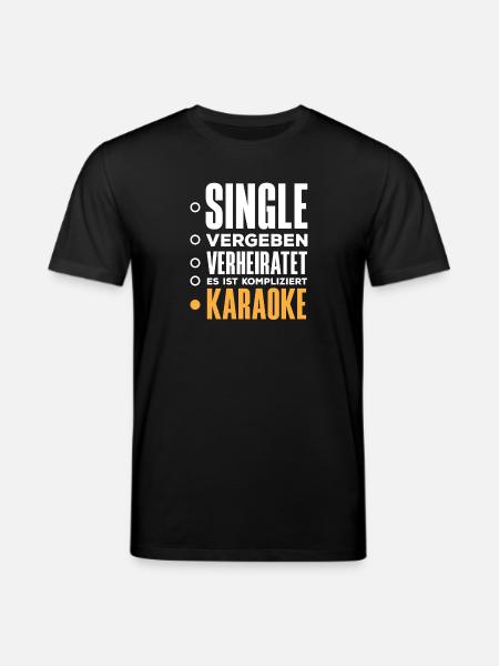 Karaoke Funny Karaoke Singing - Stanley/Stella CREATOR Unisex Organic T-Shirt - black