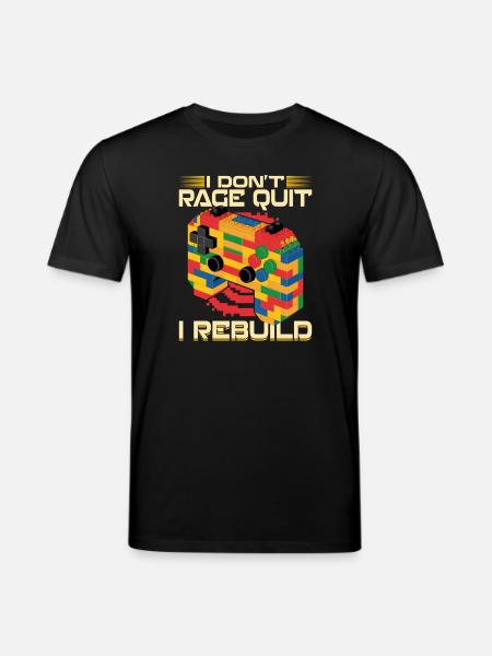 Building Blocks Gamer Gaming Brick Builder - Stanley/Stella Unisex Bio-T-Shirt CREATOR  - Schwarz
