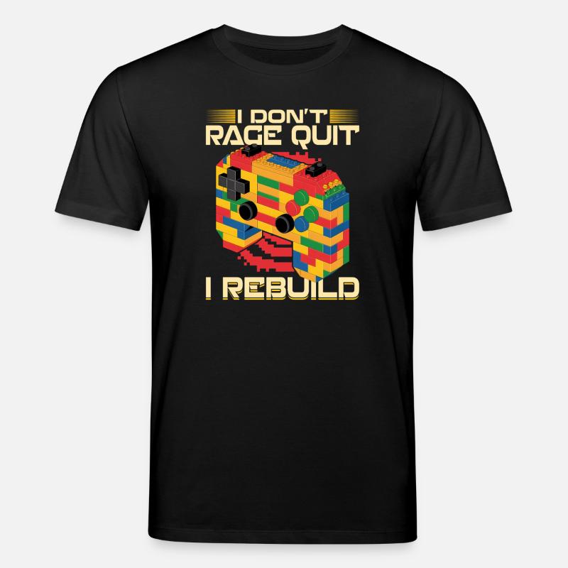 Building Blocks Gamer Gaming Brick Builder - Stanley/Stella Unisex Bio-T-Shirt CREATOR  - Schwarz