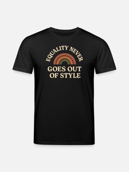 Groovy Pride Retro Égalité Queer Histoire - T-shirt bio CREATOR Stanley/Stella Unisexe - noir