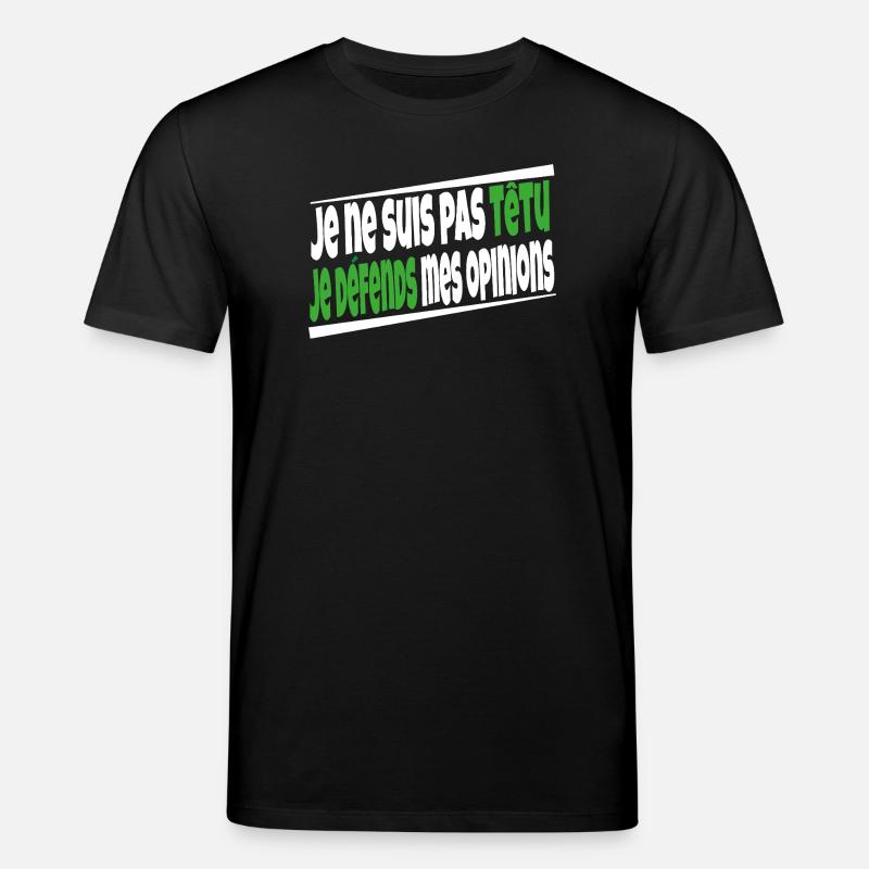 Ich bin nicht stur - Stanley/Stella Unisex Bio-T-Shirt CREATOR  - Schwarz